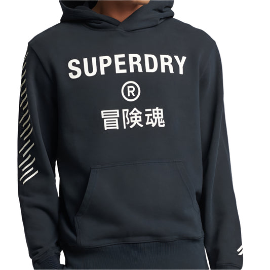 Superdry Code Sport Hoodie "Eclipse Navy"
