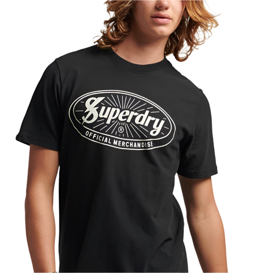 Superdry Vintage Lightning Logo T-Shirt "Jet Black"