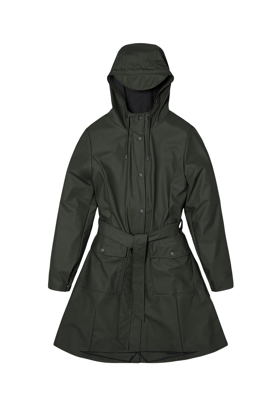 RAINS Curve Long Women's Jacket "Green"