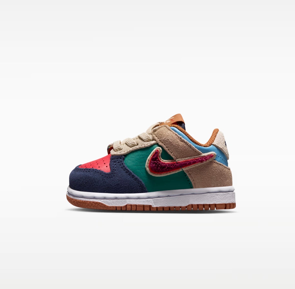 Nike Dunk Low (TD) “Speed Red-Green Noise”