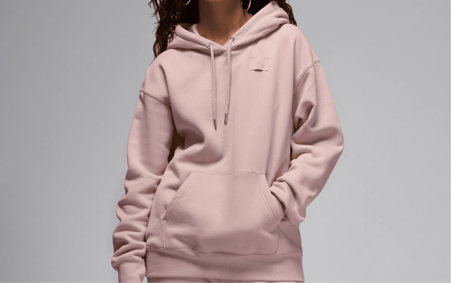 (W) Jordan Flight Satin Lined Fleece Hoodie