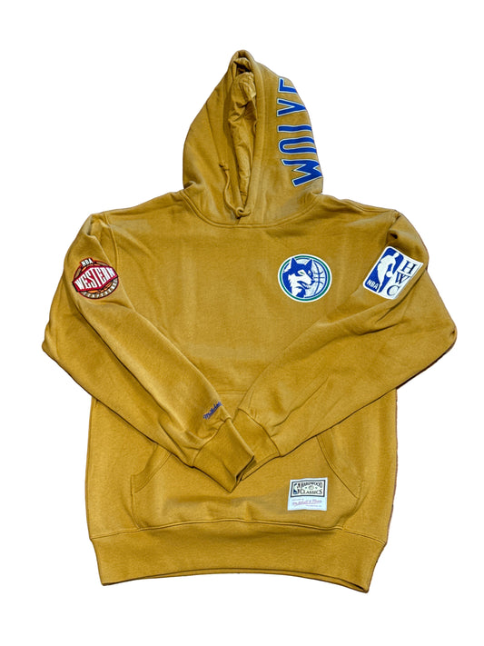Mitchell & Ness NBA Minnesota Timberwolves Dusted Collection Vintage Logo Hoodie