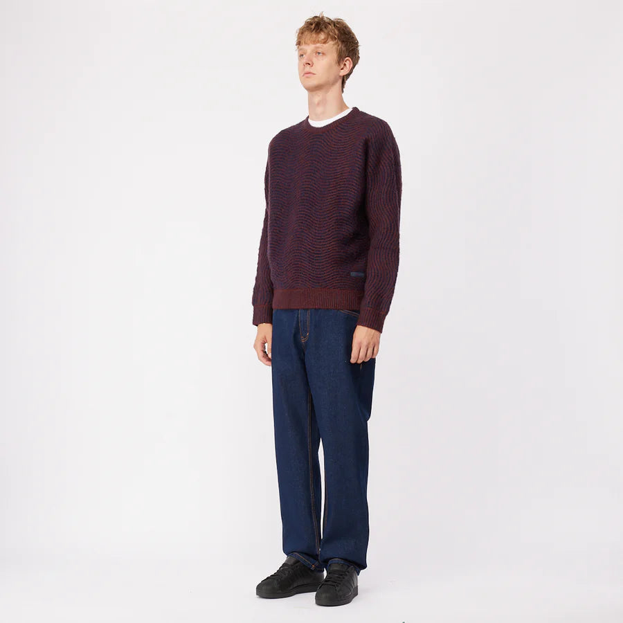 Dime Mohair Wave Knit Sweater