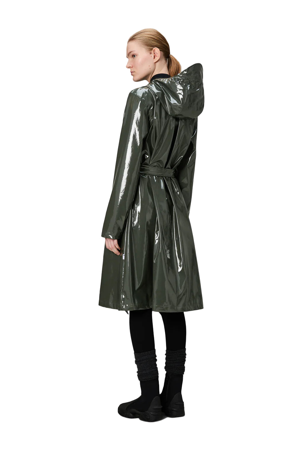 RAINS A-Line Longer Women's Jacket "Swamp"