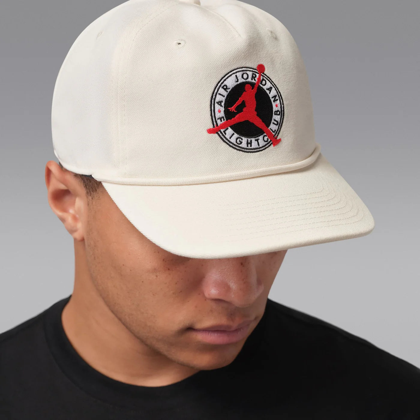 Jordan Flight Club Pro Unstructured Flat Bill Hat - White