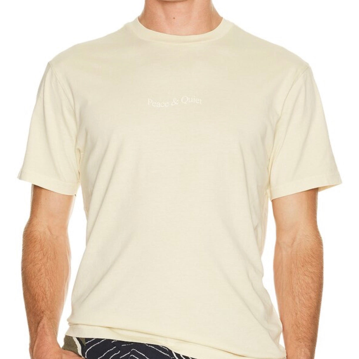 Museum of Peace and Quiet Wordmark T-Shirt “Bone"