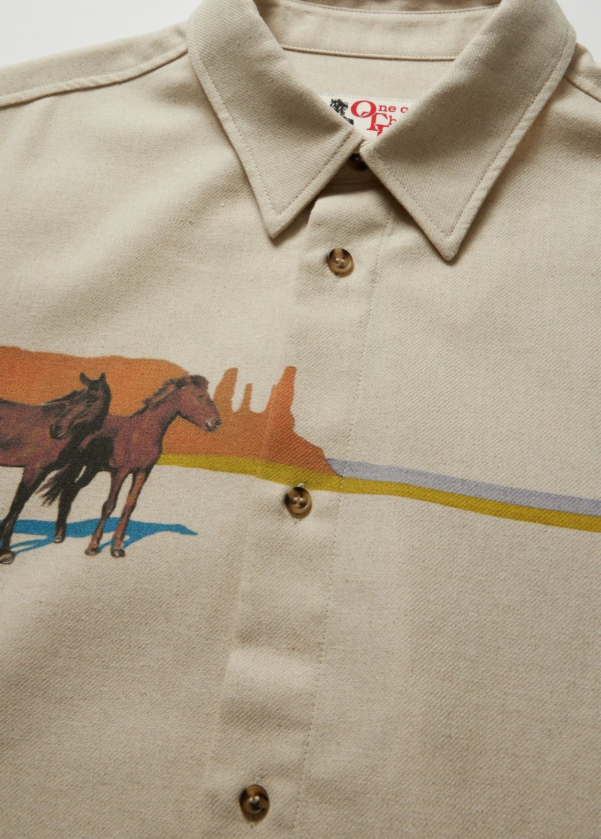 OTD Seems To Go That Way Button Up Shirt "Oatmeal"