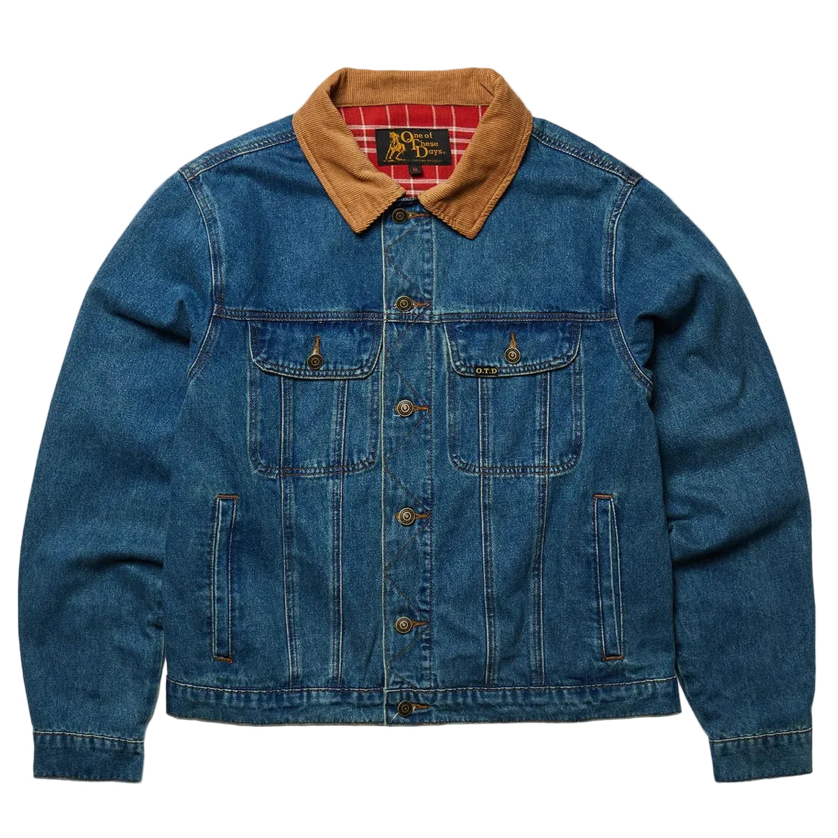 OOTD Lined Trucker Jacket "Washed Denim"