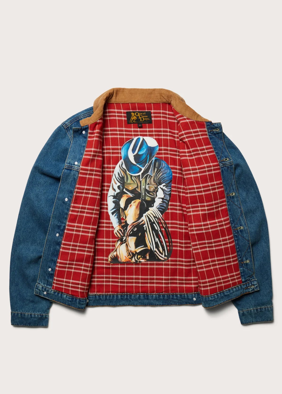 OOTD Lined Trucker Jacket "Washed Denim"