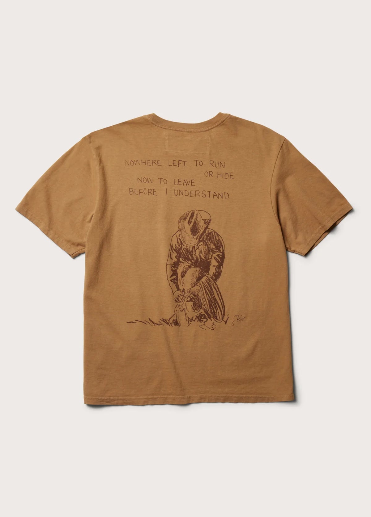 OOTD Return Again T-Shirt - Light Brown