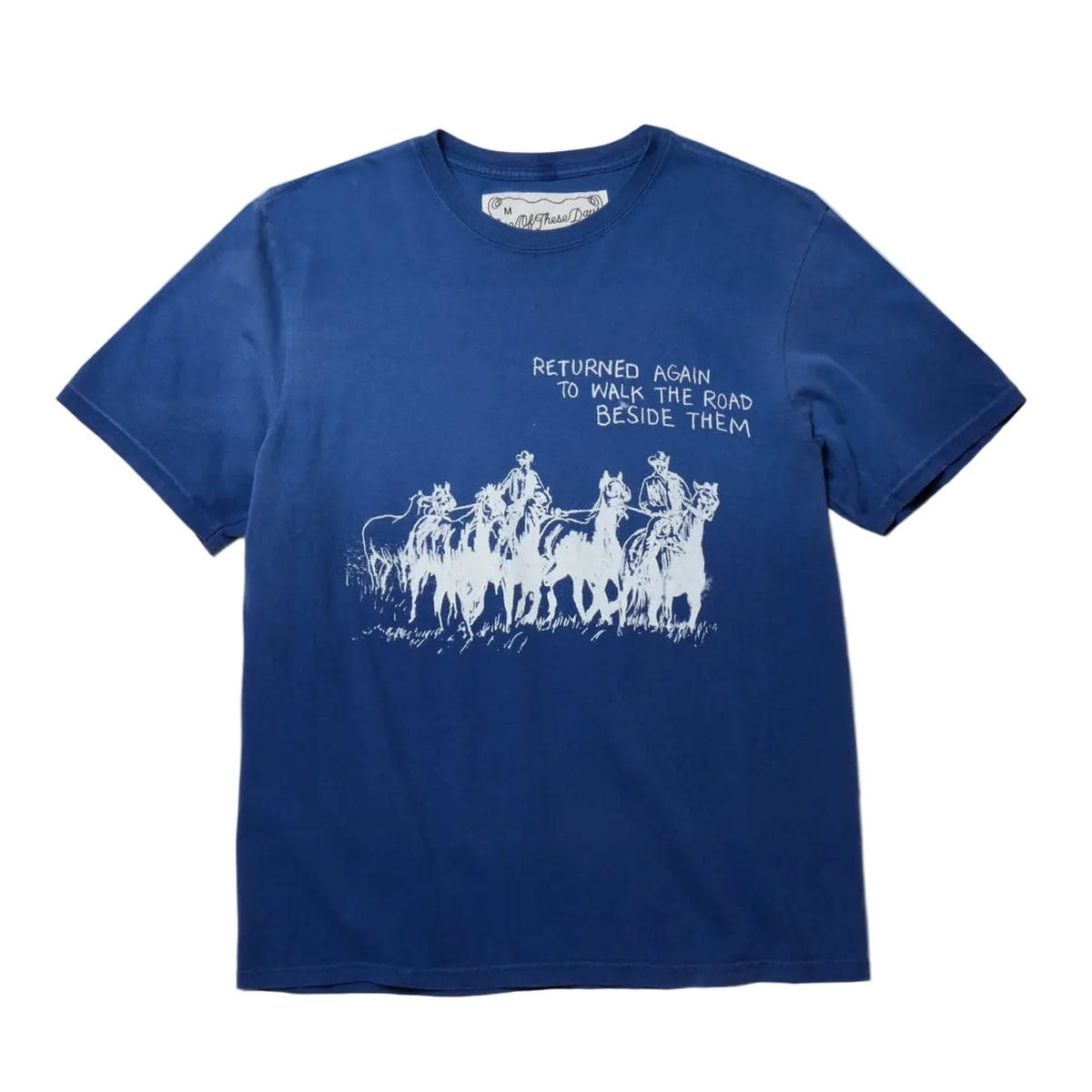 OOTD Return Again T-Shirt - Sun Faded Navy