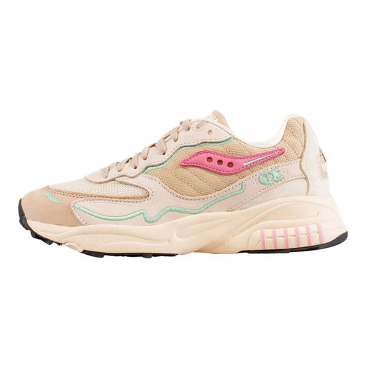 Saucony 3D Grid Hurricane "Cream/Pink"