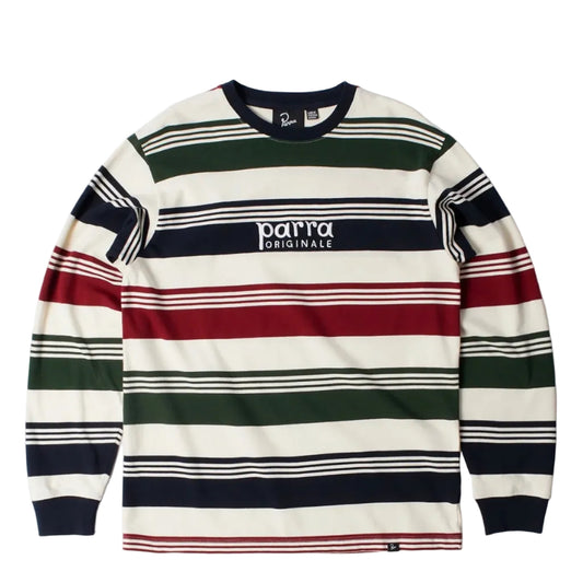 Parra Original stripe long sleeve t-shirt Pine green
