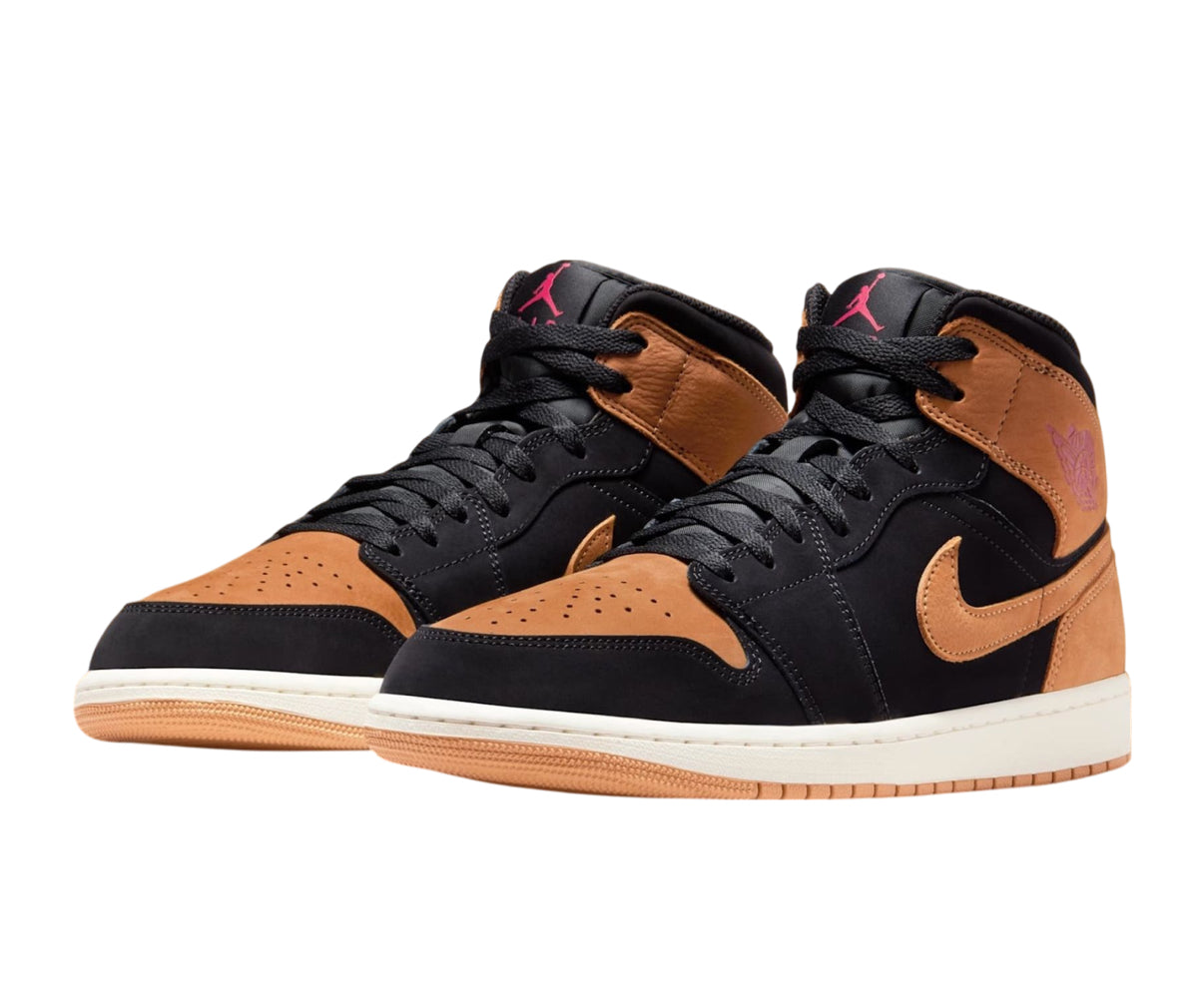 Jordan 1 Mid SE “Black/Flax”