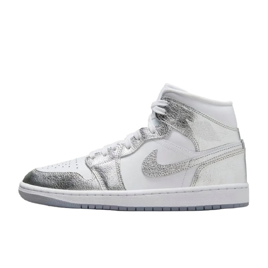 Air Jordan 1 Mid (W) “Metallic Silver”