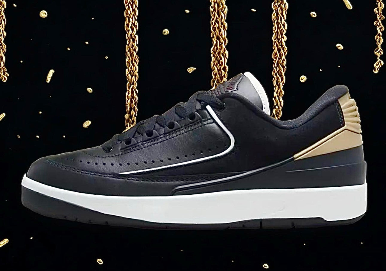 Air Jordan 2 Low (W) “Black/Gold”