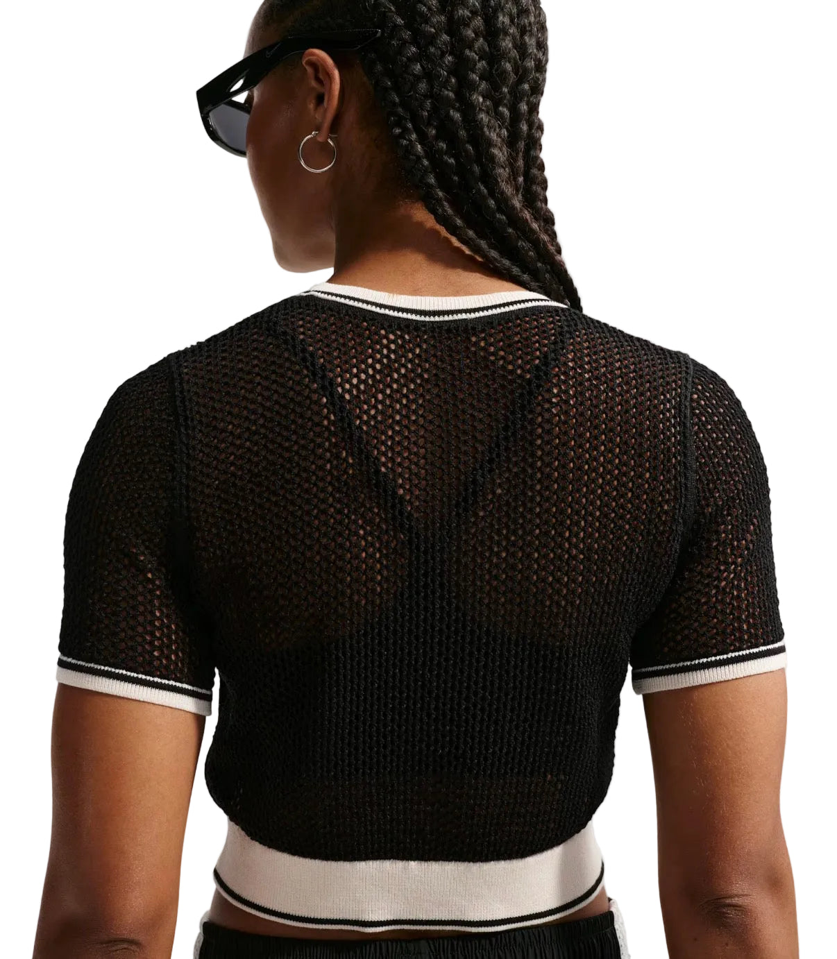Nike Women's Sportswear Chill Knit Tight Cropped Top “Black”