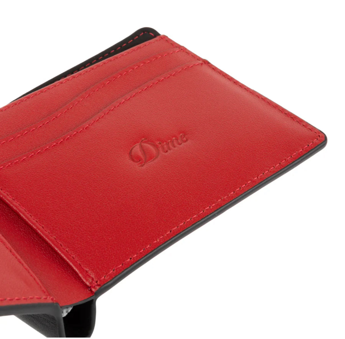 Dime Bifold Leather Wallet “Cherry”