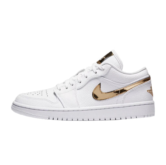 Air Jordan 1 Low (W) “White Metallic Gold”