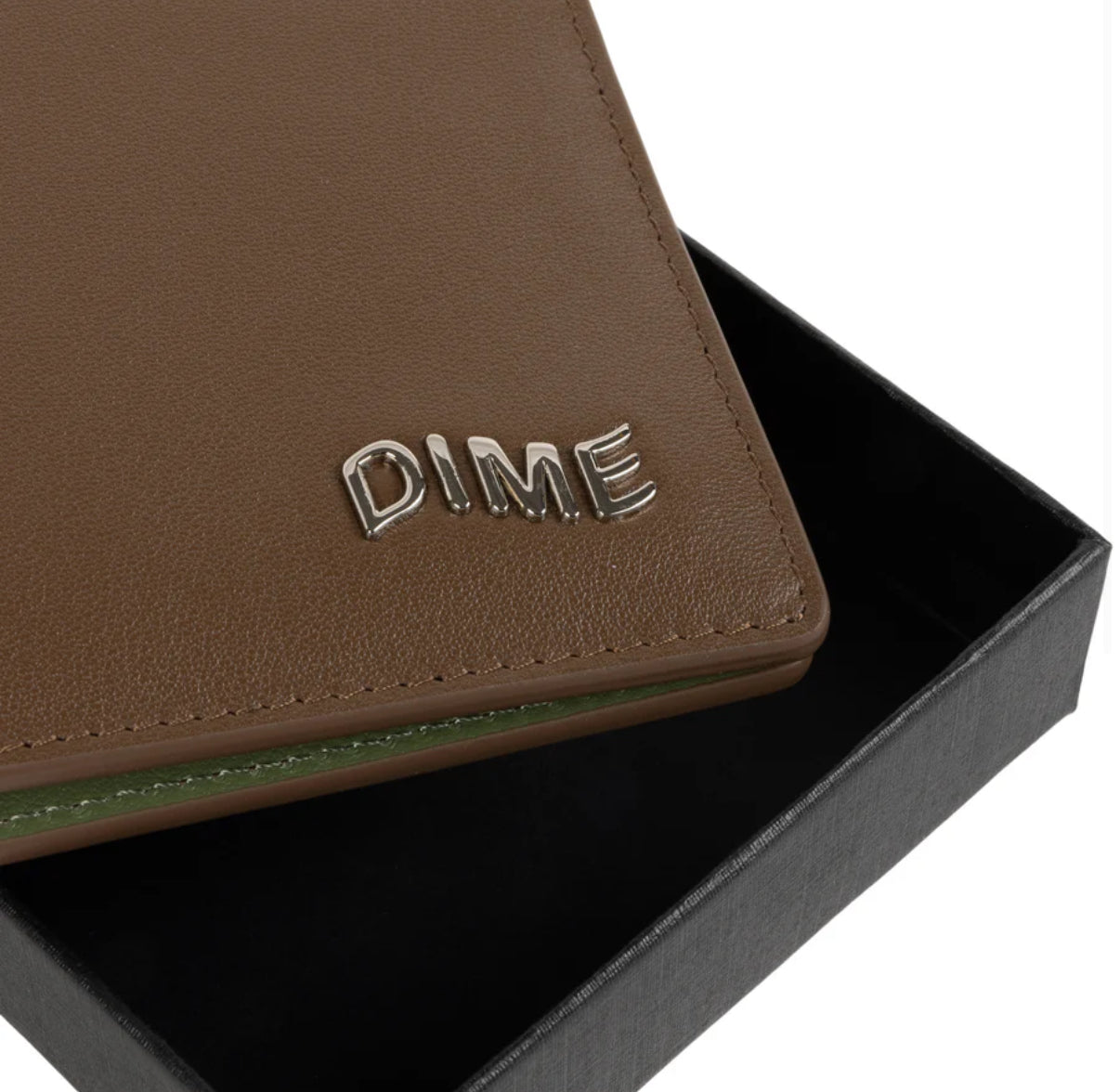 Dime Bifold Leather Wallet “Olive”