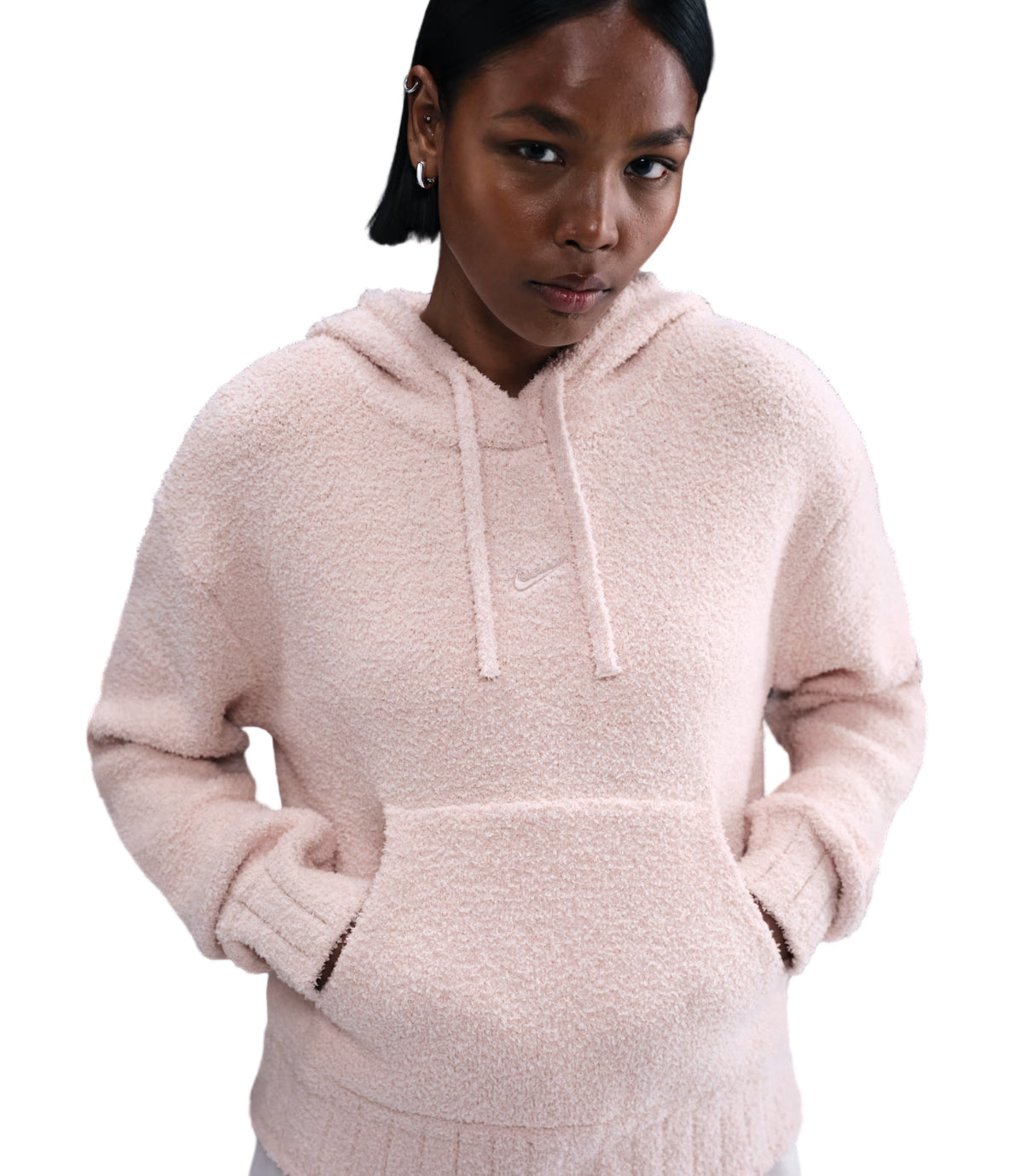 Nike Women’s Sportswear Phoenix Cozy Bouclé Hoodie “Silt Red”