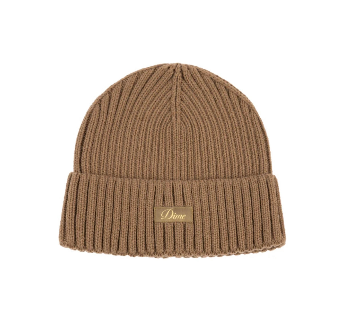 Dime Cursive Rib Beanie “Coffee”