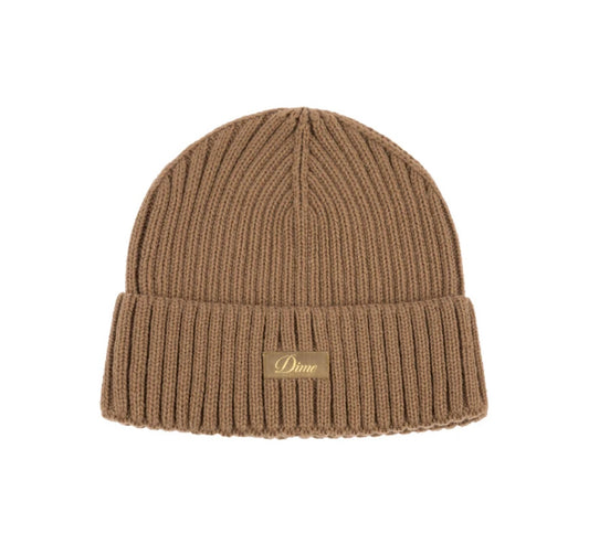 Dime Cursive Rib Beanie “Coffee”