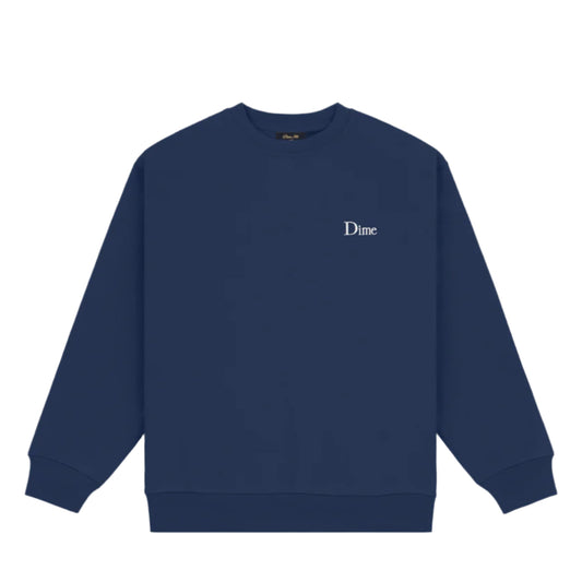 Dime Classic Small Logo Crewneck “Navy”