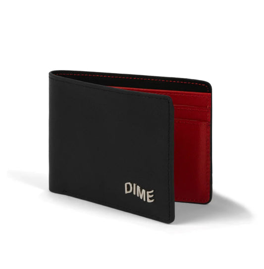 Dime Bifold Leather Wallet “Cherry”