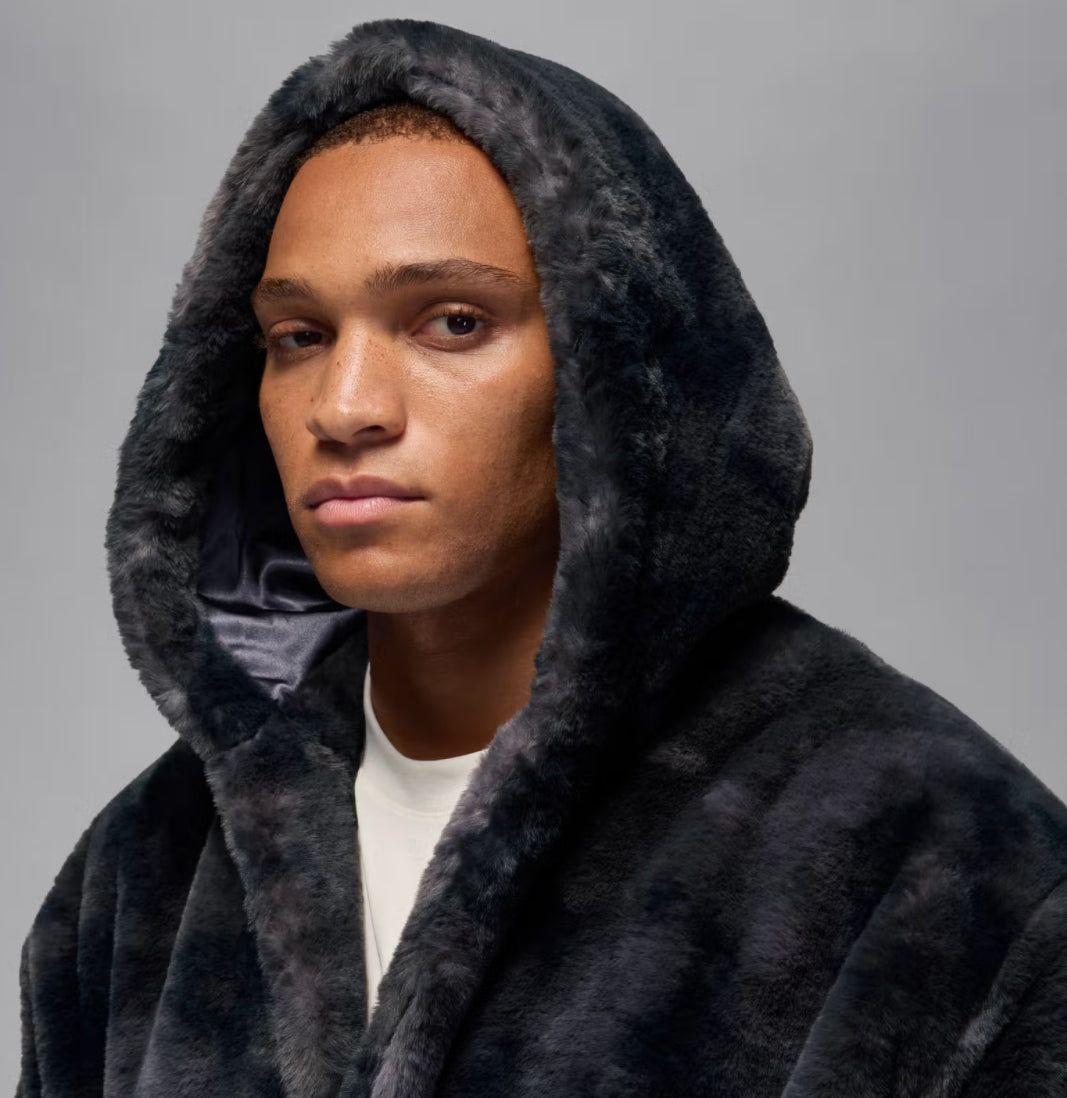 Jordan Silk Lined Fur Robe