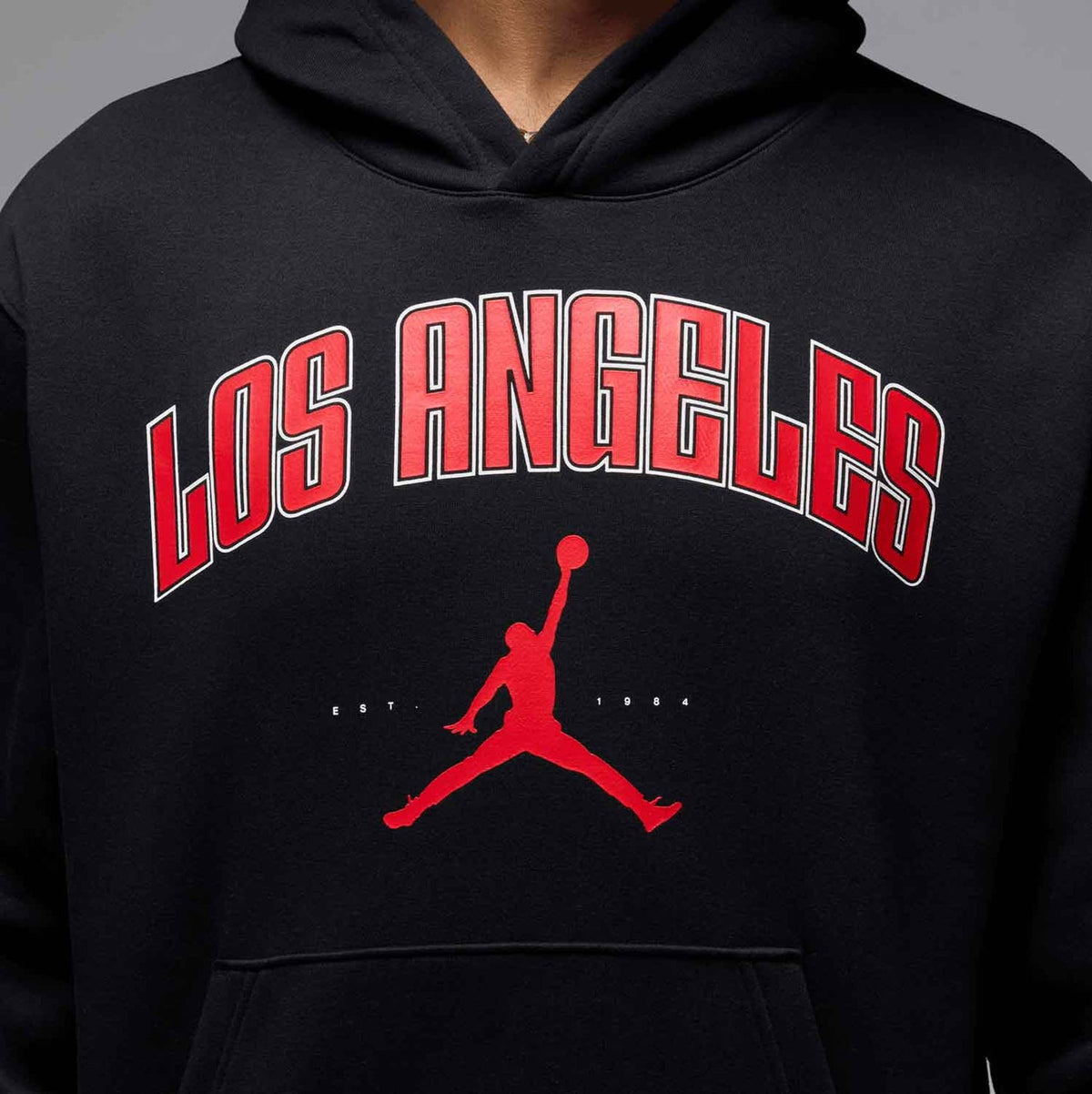 Jordan Los Angeles Logo Pullover Hoodie "Black"