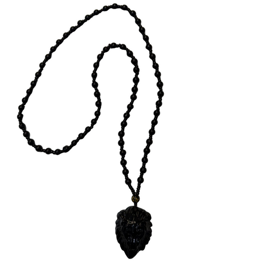 S23 African Lion Onyx Necklace