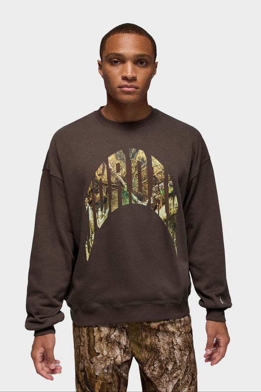 Jordan Fleece Crewneck "Black/Camo”