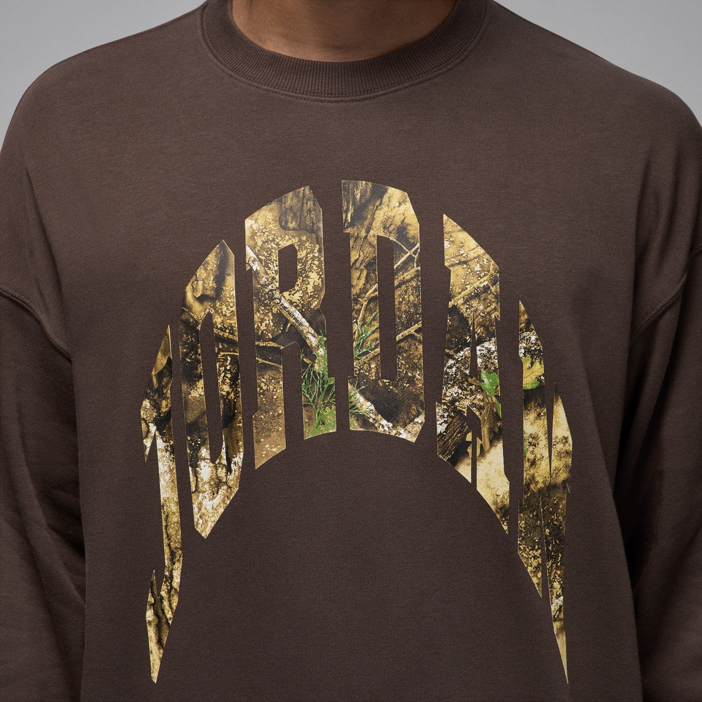 Jordan Fleece Crewneck "Black/Camo”