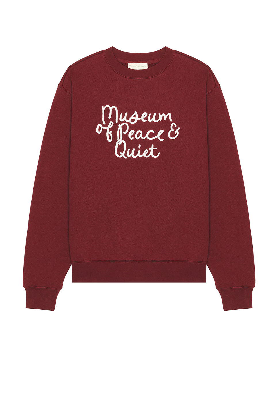 Museum of Peace and Quiet Scribble Crewneck - Burgundy