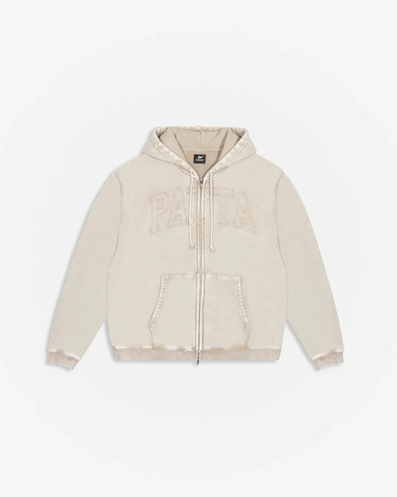 Patta Loopback Logo Zip Hooded Sweater