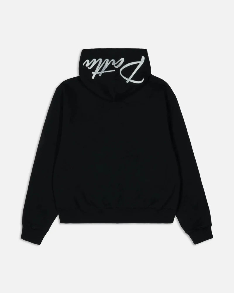 Patta Embro Classic Zip Up Hooded Sweater "Black"