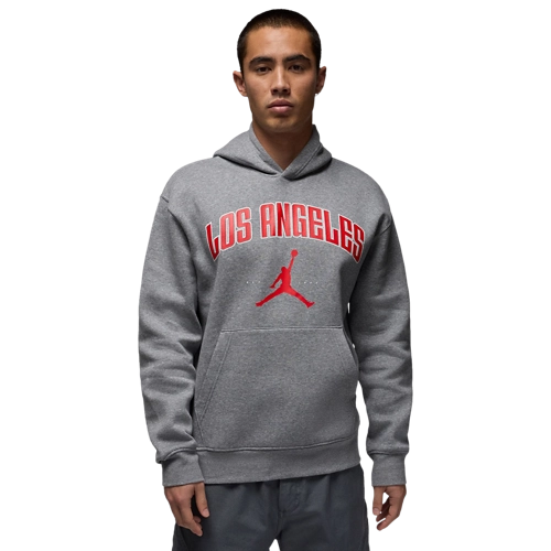 Jordan Los Angeles Logo Pullover Hoodie "Heather"
