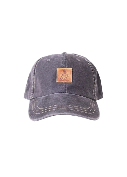 OOTD Running Horse Leather Patch Hat