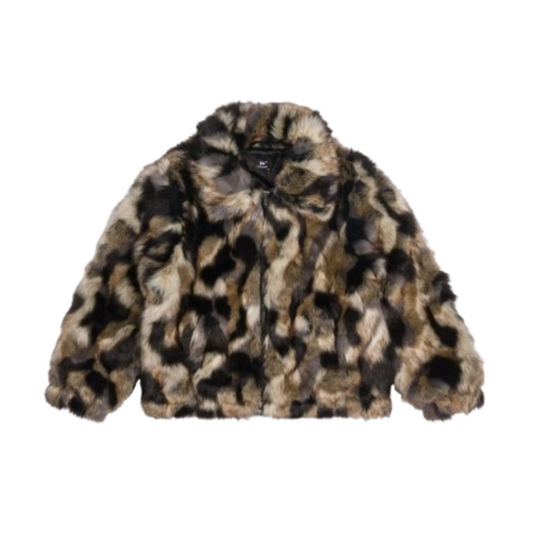 Patta Faux Fur Patchwork Jacket "Multi"