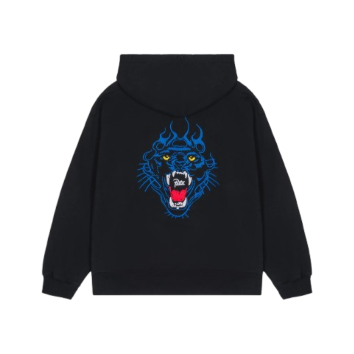 Patta Embroidered Fire Panther Hooded Sweater