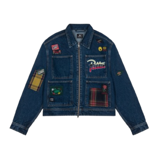 Patta Whole Lotta Labels Denim Jacket "Light Blue Denim"