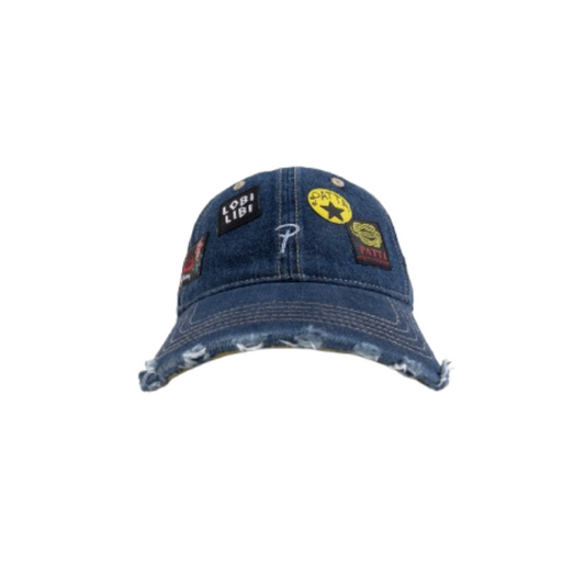 Patta Whole Lotta Labels Denim Cap "Light Denim Blue"