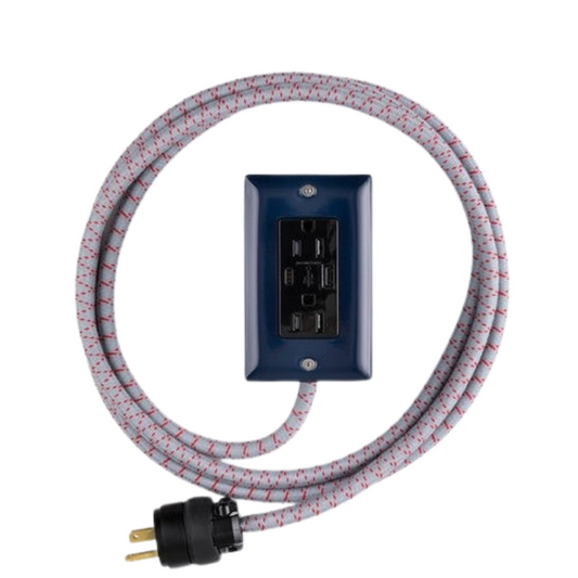 Conway Electric Exto Smart USB C Cord - Navy/Grey