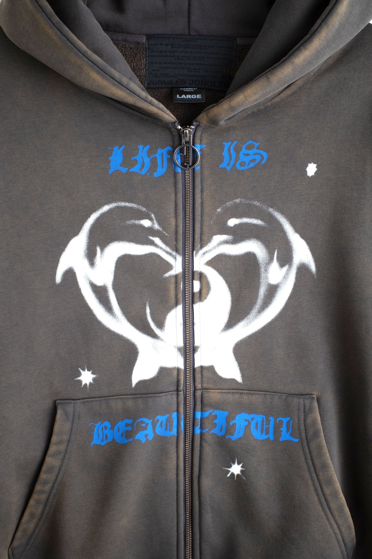 Jungles Jungles Life is Beautiful Zip Hoodie