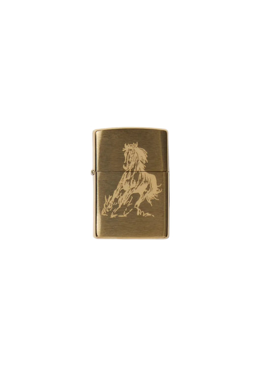 OOTD Running Horse Zippo - Gold
