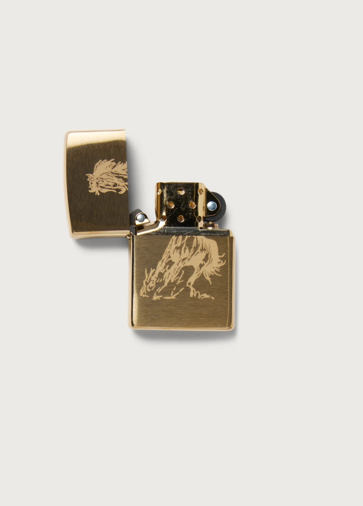 OOTD Running Horse Zippo - Gold