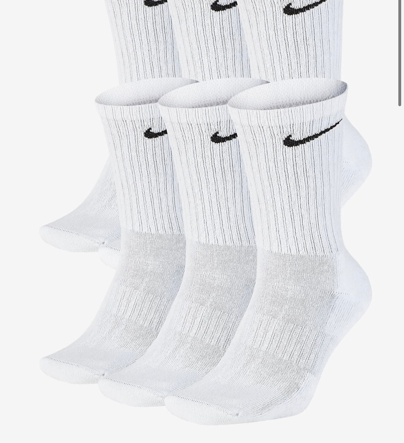 Nike Everyday Cushioned Crew Socks - White