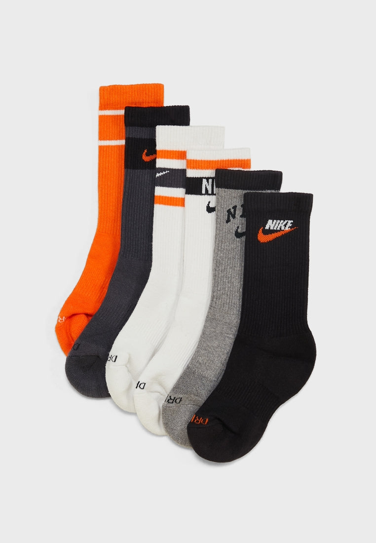 Nike Everyday Plus Cushioned Crew Socks Orange (2 Pack)