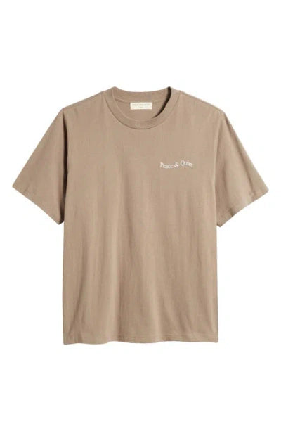 Museum of Peace and Quiet Wordmark Shirt -Clay